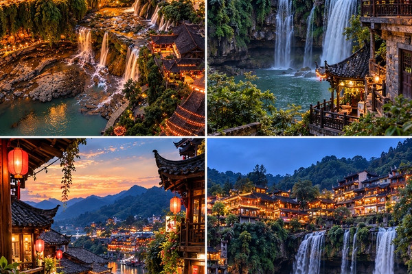 中国・芙蓉鎮 — 滝の上に広がる、まるでおとぎ話の世界のような絶景の