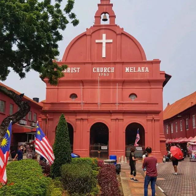 The red church of Melaka 