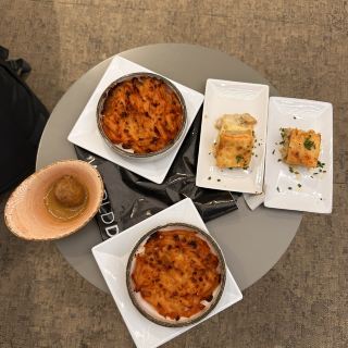 在這個貴賓室用餐的體驗簡直就像在高級餐廳一樣！