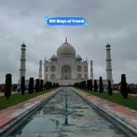 The Taj Mahal on a Cloudy Day