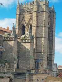 the medieval walls of Avila Spain 