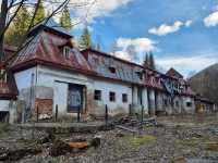 Mysterious and abandoned place with healing water
