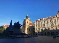 Staroměstské náměstí, or Old Town Square, in Prague.