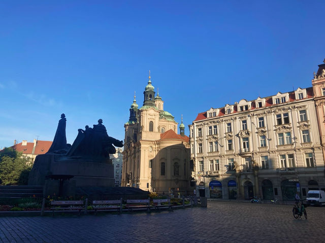 Staroměstské náměstí, or Old Town Square, in Prague.