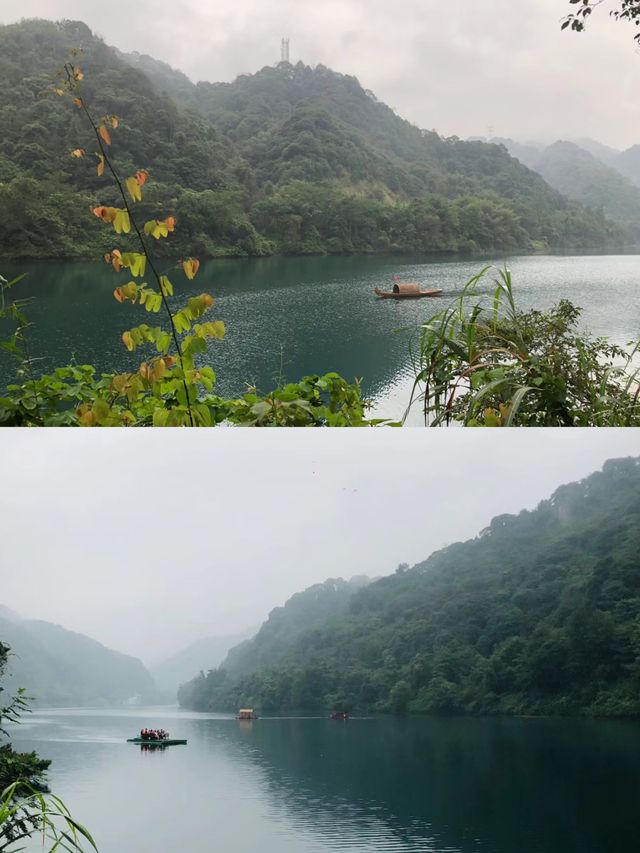 霧濛小東江，人在畫中遊