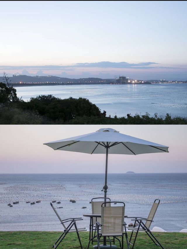 面向大海180°海景大窗民宿，太棒了。
