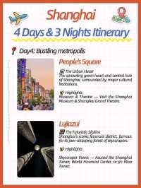 Shanghai in 4 Days: The Perfect Itinerary! 🌆✨