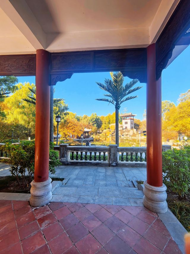 北京園博園嶺南園以精緻的嶺南園林風格 在北京的秋韻裡獨領風騷