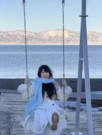 想跟賽里木湖說謝謝🫧人生照片有了！