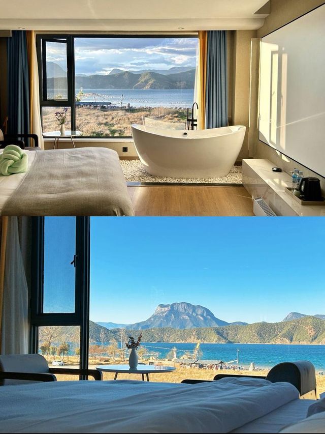 瀘沽湖畔躺看風雲變幻 瀘沽湖畔躺看風雲變幻