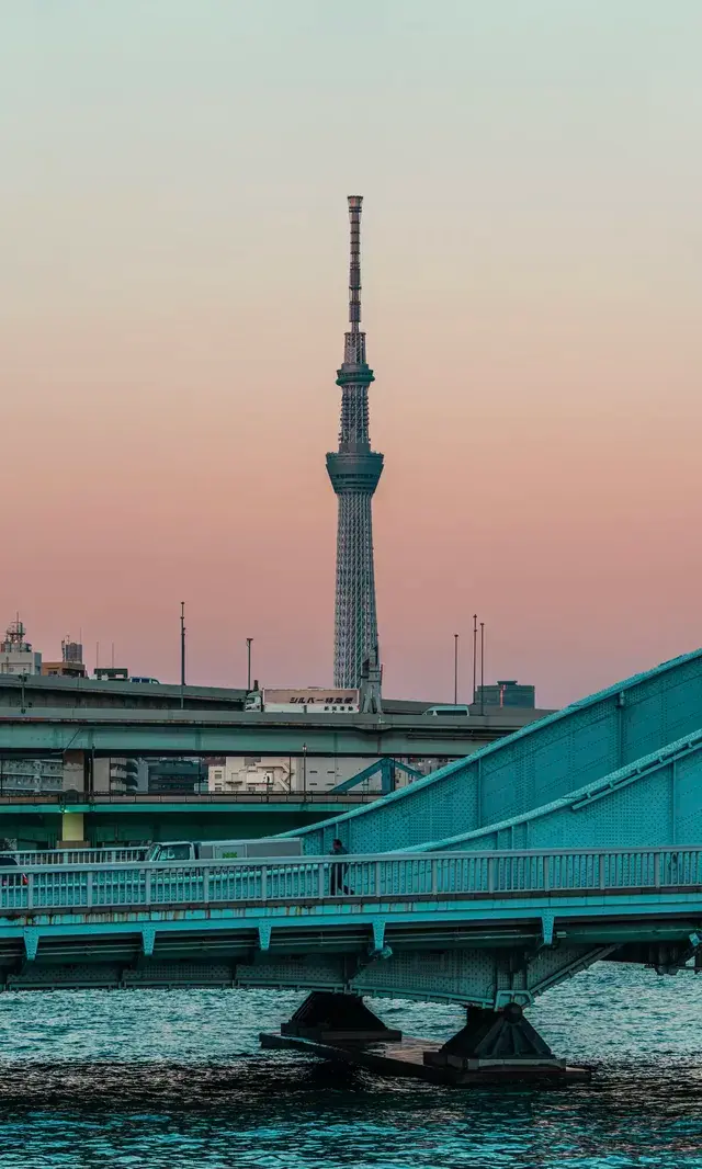 晴空塔｜隅田川｜長曝光