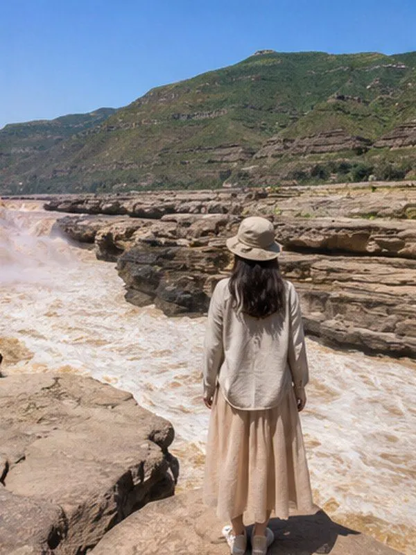Hukou Waterfall on the Yellow River is even more striking in person than in photos.