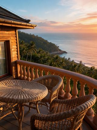 Spending midsummer nestled by the sea in a blue paradise is truly healing