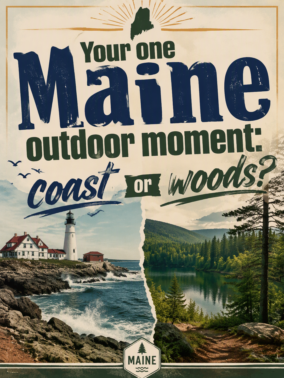 Your one Maine outdoor moment: coast or woods?