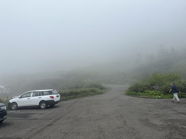 【岩手】霧で真っ白の八幡平、、