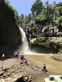 Swim at the Base of the Waterfall in Bali