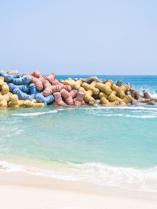 알록달록 사근진에서만 볼 수 있는 방파제🌈🌊