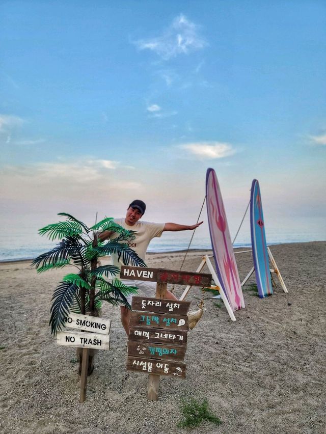휴양지 온듯! 노을타임 오션뷰 직관 힐링카페🏝