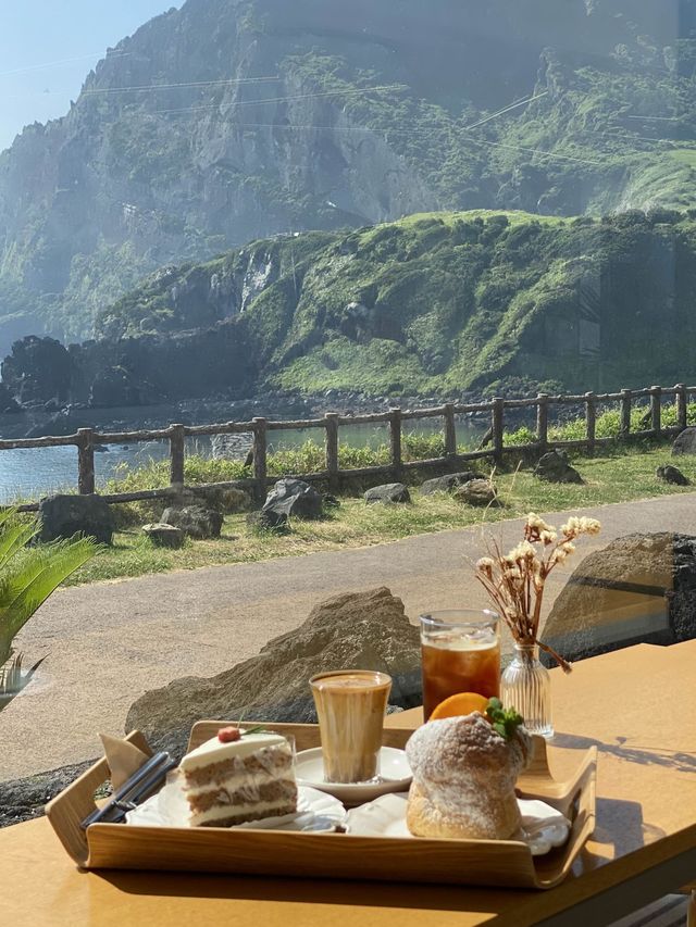 성산일출봉 뷰, 카페더라이트✨⛰️