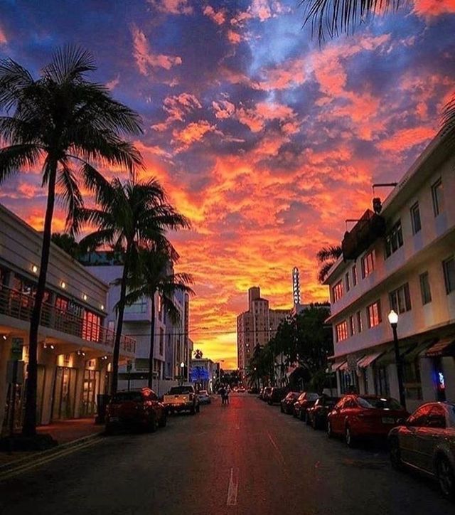 Sunset in Miami