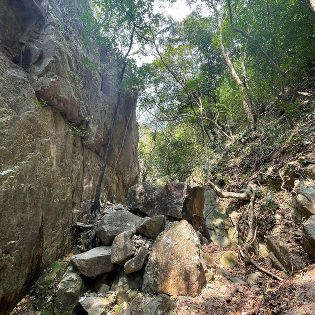 氣勢磅礴行山路線⛰️虎吼石河 小烏回頭 鳳凰山 昂坪❤️