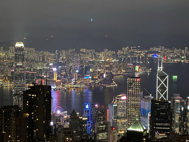 香港夜景-太平山頂凌霄閣