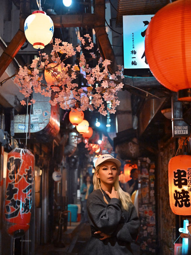 Tokyo’s most popular eating street in Shinjuku 🍱🍢🍡