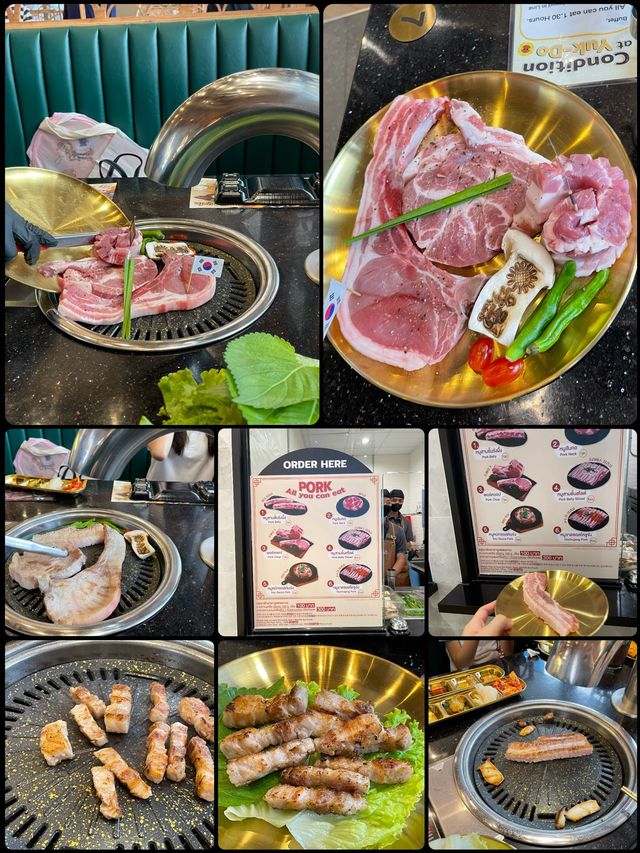 在曼谷吃韓燒豬肉是更好味的,五花腩最好味