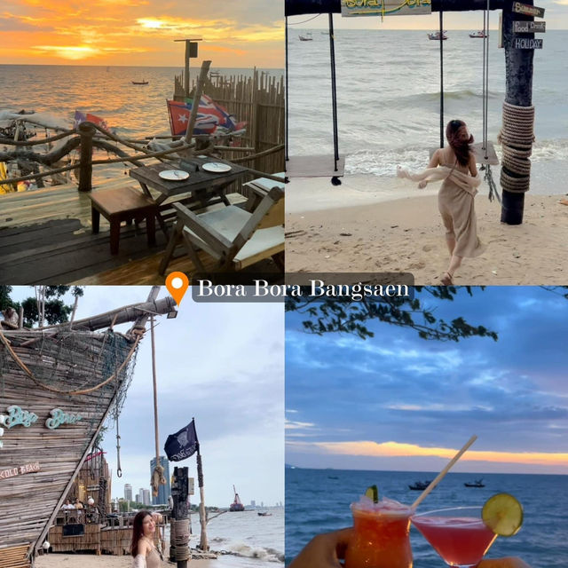 แจก 8 พิกัดร้านดินเนอร์ริมทะเลบางแสน 🍹🌅