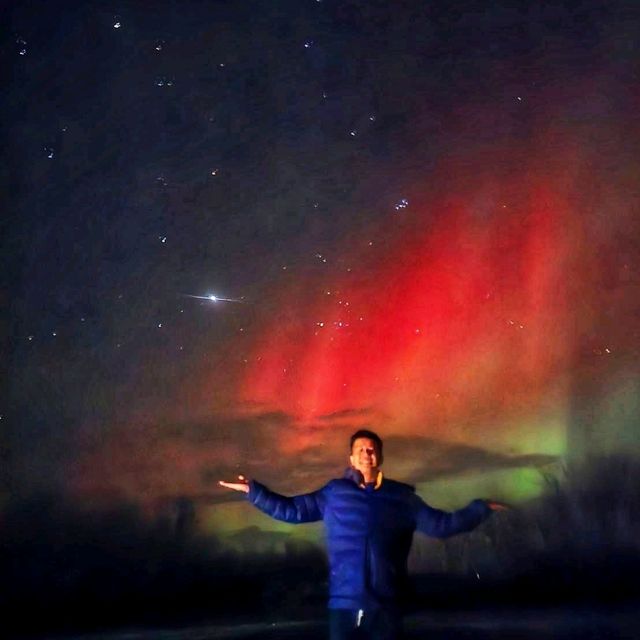 แสงเหนือที่เมือง Kirkenes ประเทศนอร์เวย์ สวัสด
