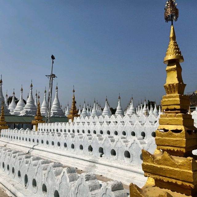 Kuthodaw Pagoda in Mandalay, Myanmar