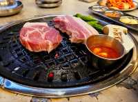 An island all time specialty, Grilled Black Pork Belly at Doldamae