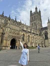 Spring at Gloucester Cathedral: Hogwarts Vibes & Floral Views
