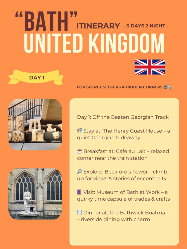 Bath 3-days itinerary 