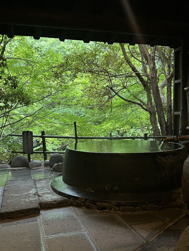 【大分県・日田】山荘天水の朝ごはんと家族風呂かま湯