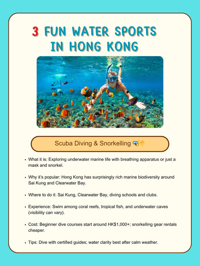 3 Fun water sports in Hongkong 🇭🇰