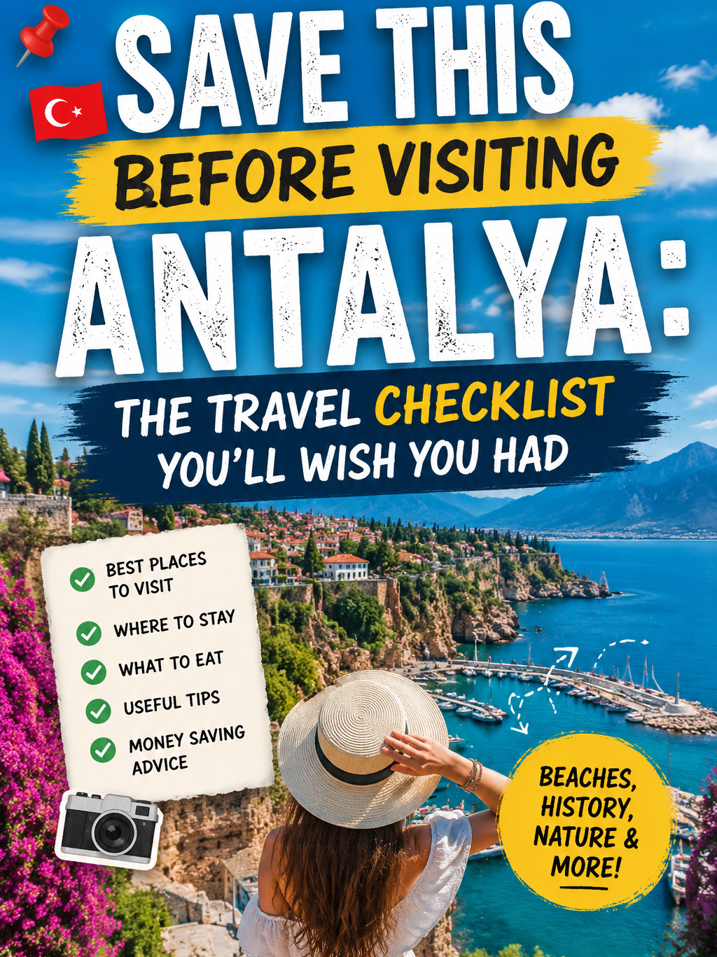 📌🇹🇷 SAVE THIS BEFORE VISITING ANTALYA: THE TRAVEL CHECKLIST YOU’LL WISH YOU HAD