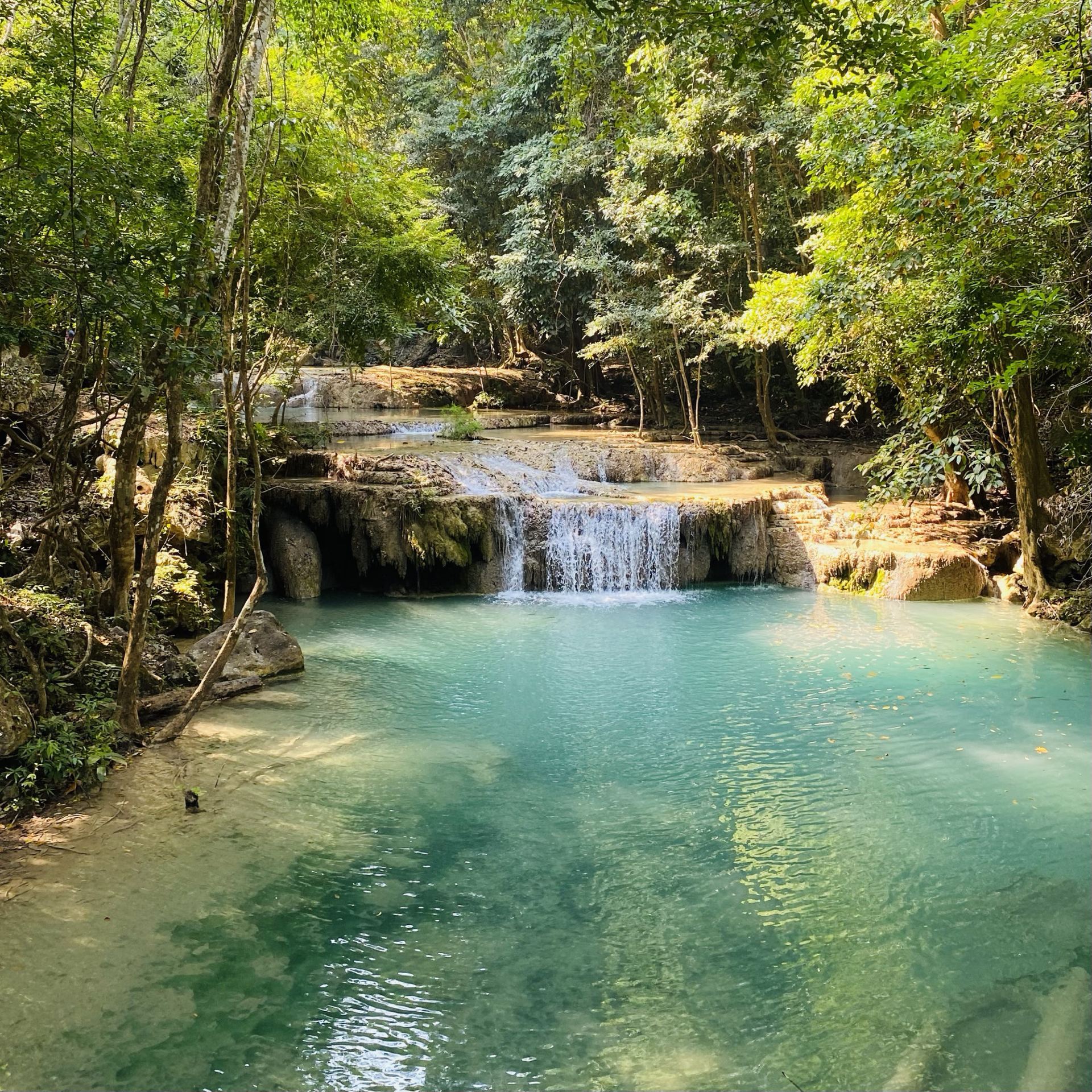Erawan Falls : Through the Jungle 💦🌿🇹🇭