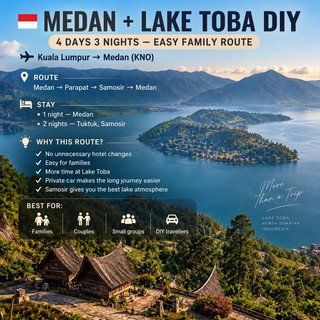 🇮🇩 Medan + Lake Toba DIY — 4D3N Ultimate Guide