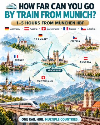 終極火車之旅：你能從慕尼黑出發走多遠？ 🚆🌍