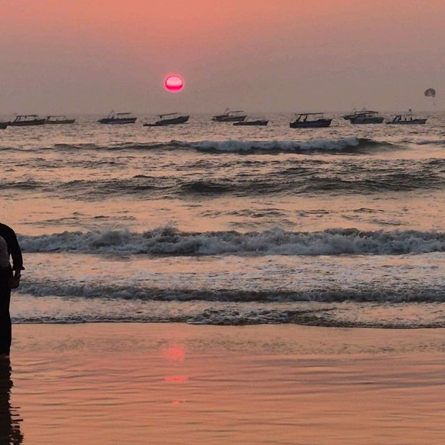 amazing beach with lots of action and music
