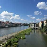 Captivating medieval Regensburg, soaked in pastel light