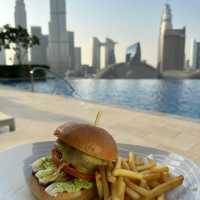 Infinity pool with Burj Khalifa view ❤️😍🗺️