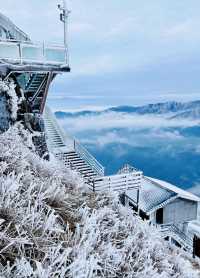 不用出廣東也可以看的絕美霧凇雪景—金子山，不來你一定會後悔的