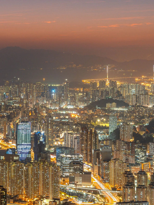 香港的夜景竟然這麼的美