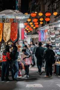 香港廟街夜市，老港片同款煙火風情