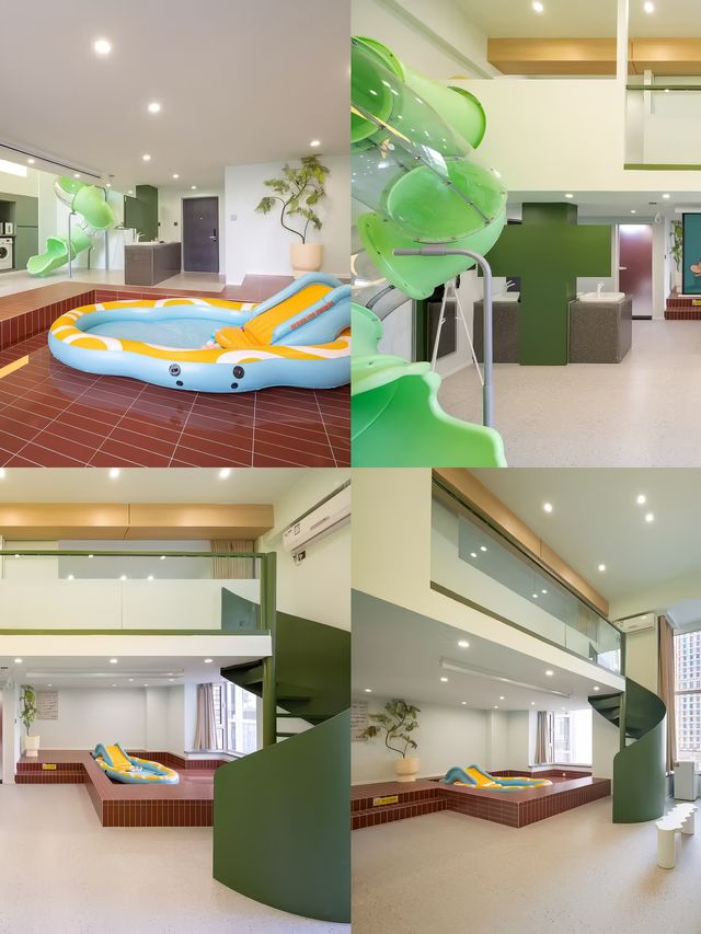 瀋陽民宿新頂流！侘寂風loft vs 夢幻滑梯親子房