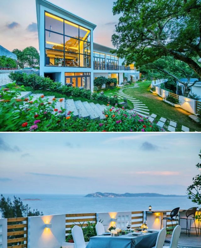 聆聽海浪，觀賞日出：三面環海的台州崖居海景民宿