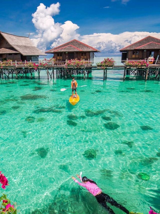 Kapalai Water Villa💧in Dive Resort is Awesome 😍❤️