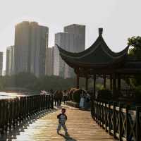 Strolling Through Ganzhou Central Park 🌳🚶♂️💫